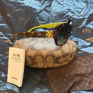 Authentic Coach Tortoise Sunglasses